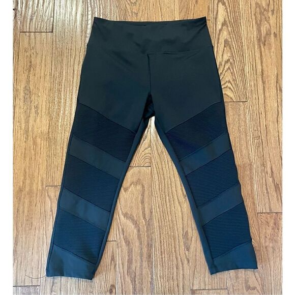 Cali active black moto cropped leggings size large - Picture 2 of 10